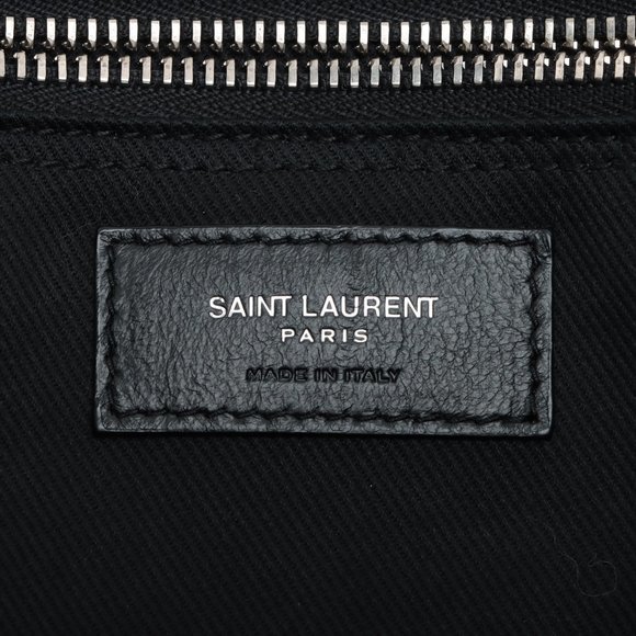 Yves Saint Laurent Rive Gauche Leather Tote Bag Black - Picture 9 of 9